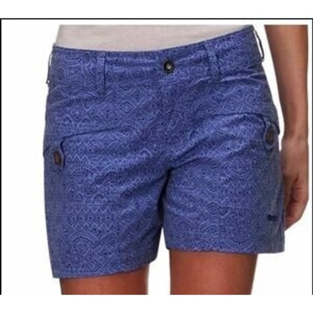 Marmot Ginny Patterned Outdoor Shorts Dot‎ Deep Dusk 6 Purple